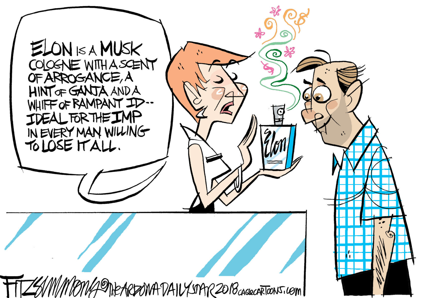 Daily Fitz Cartoon: Elon